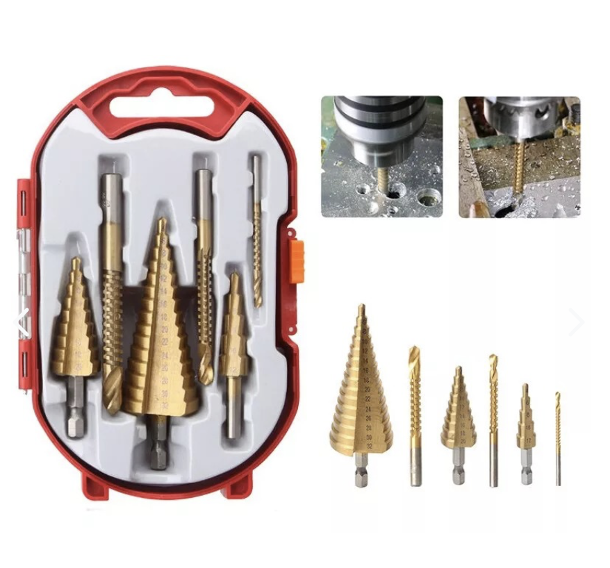 Miniatura 2 de Juego De 6 Brocas De Sierra Escalonada